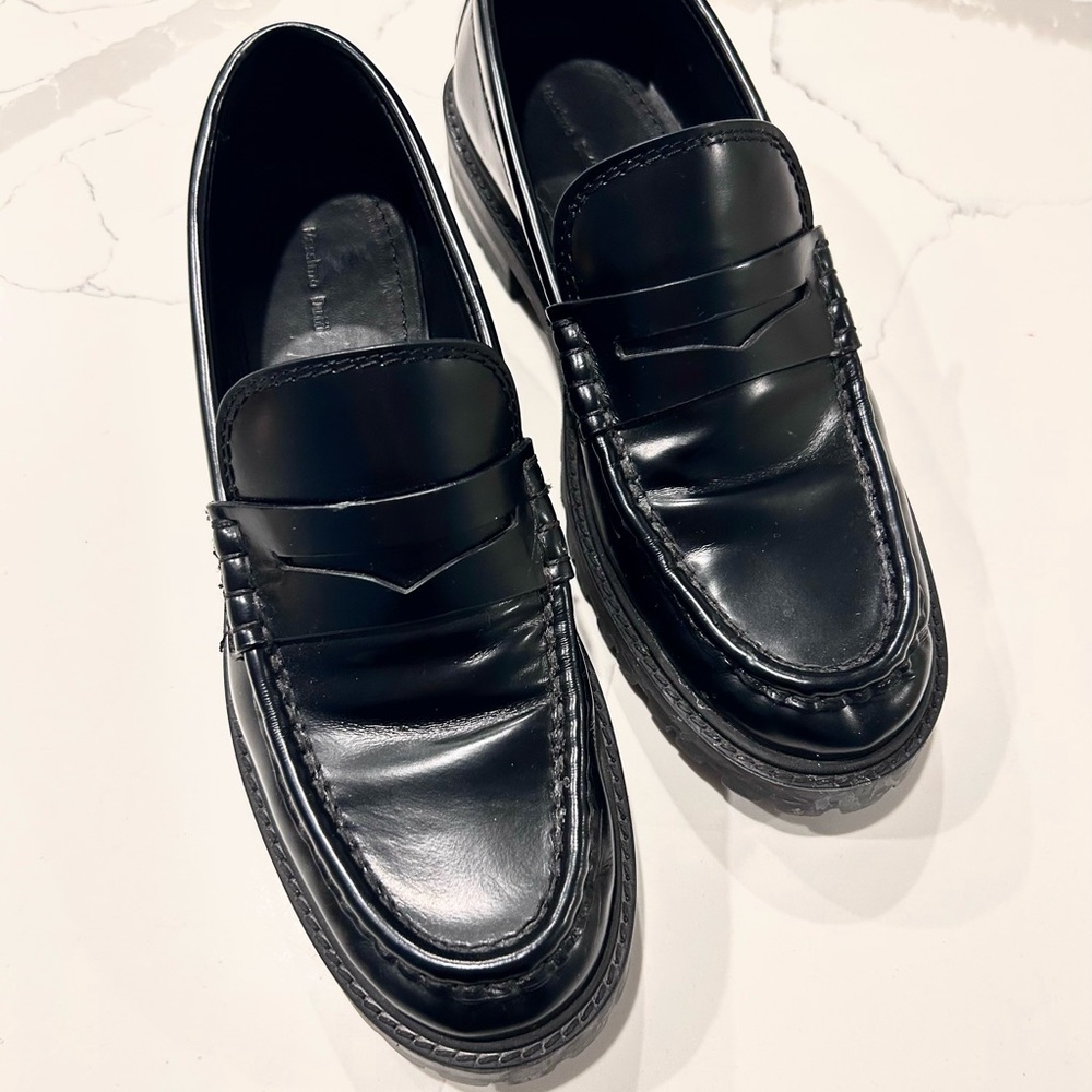 Massimo Dutti Women's Black Loafers